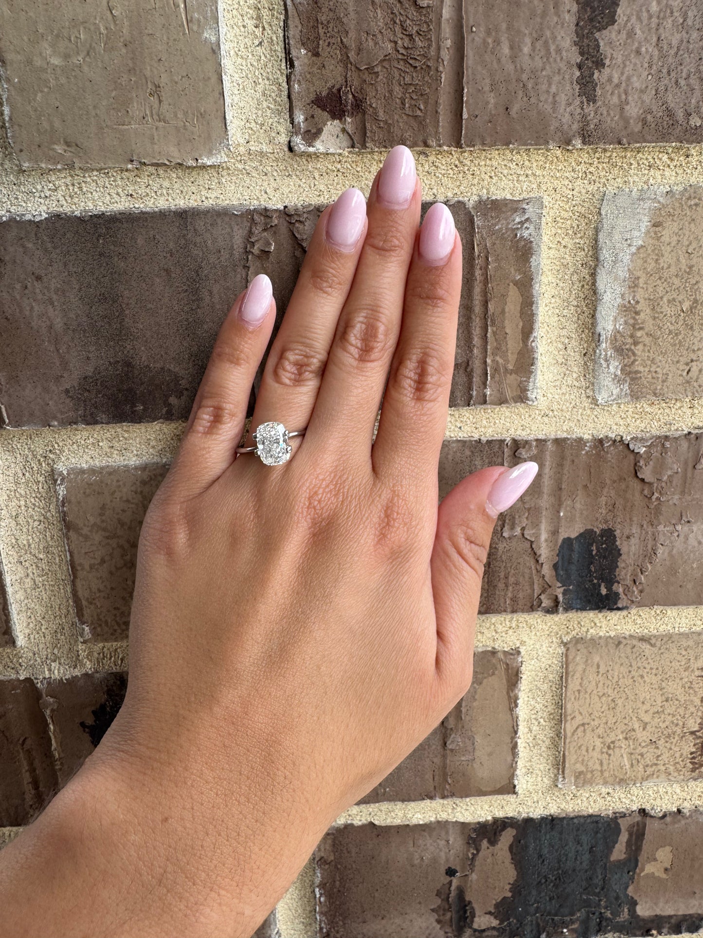 3 CT F VVS2 Elongated Cushion Cut Lab Grown Diamond