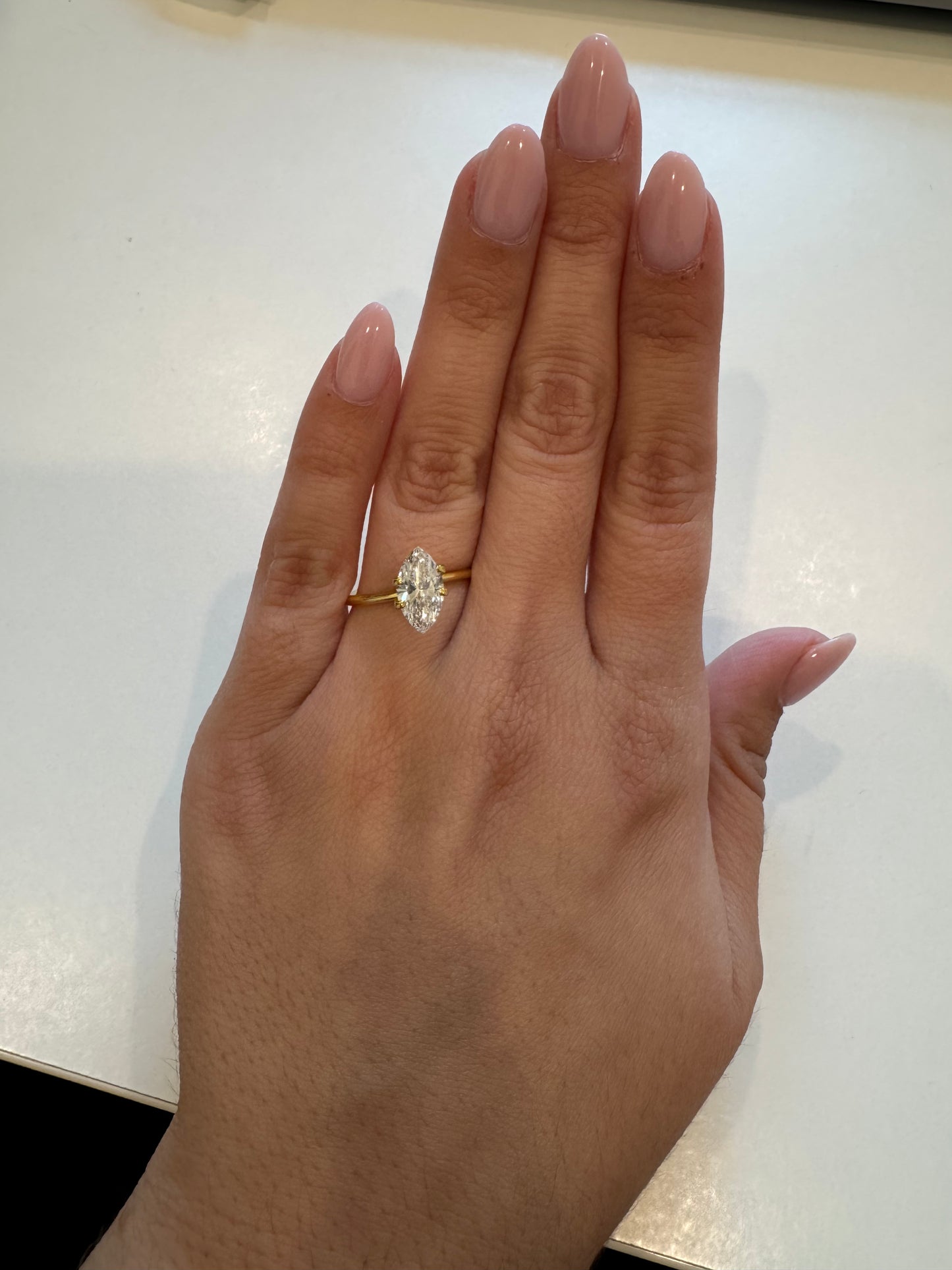 1.55 CT D VS1 Marquise Lab Grown Diamond
