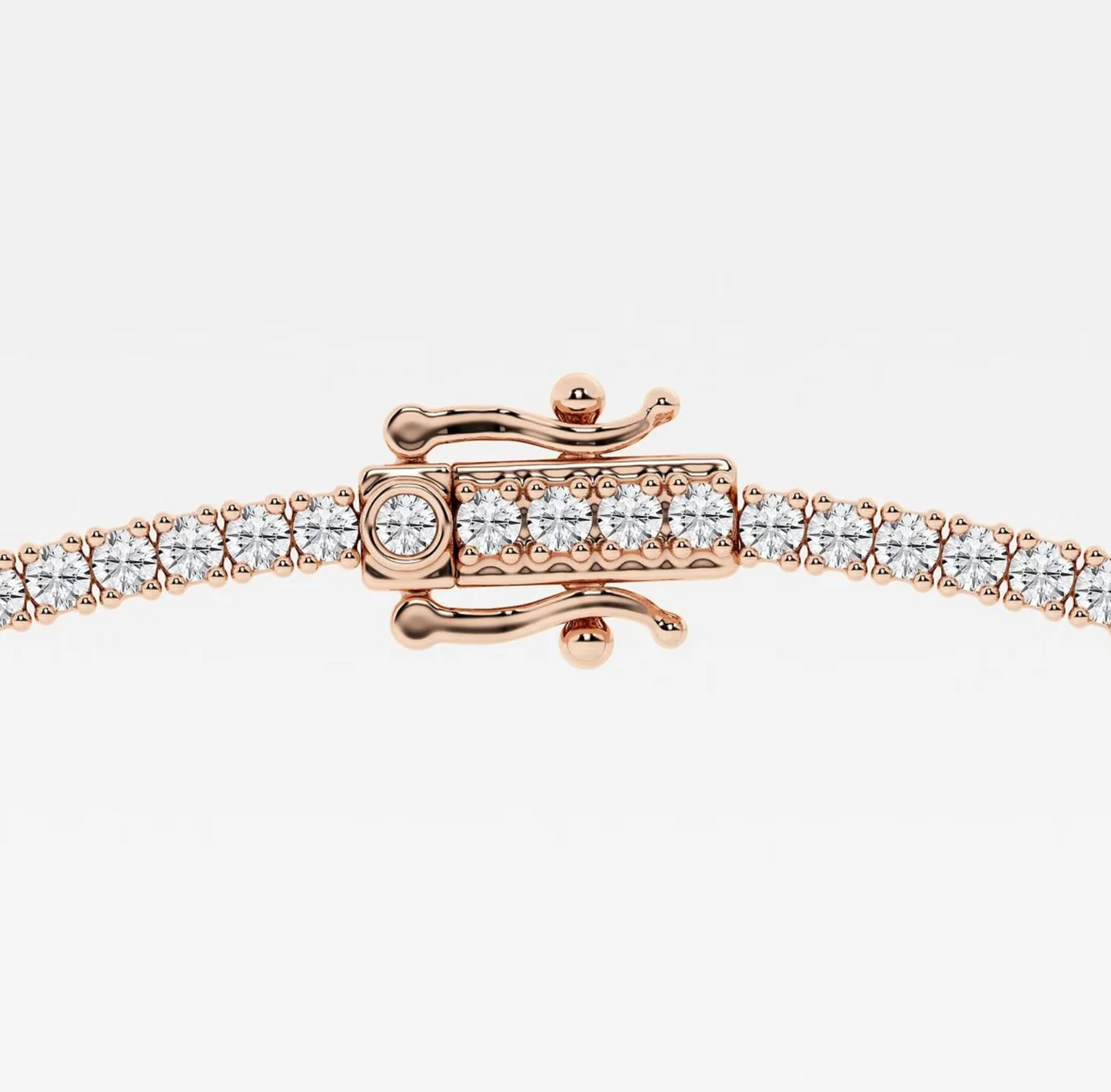 12.50 Ct Round Lab Grown Diamond Four Prong Tennis Necklace