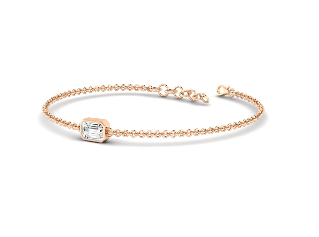 Bezel Emerald Bracelet
