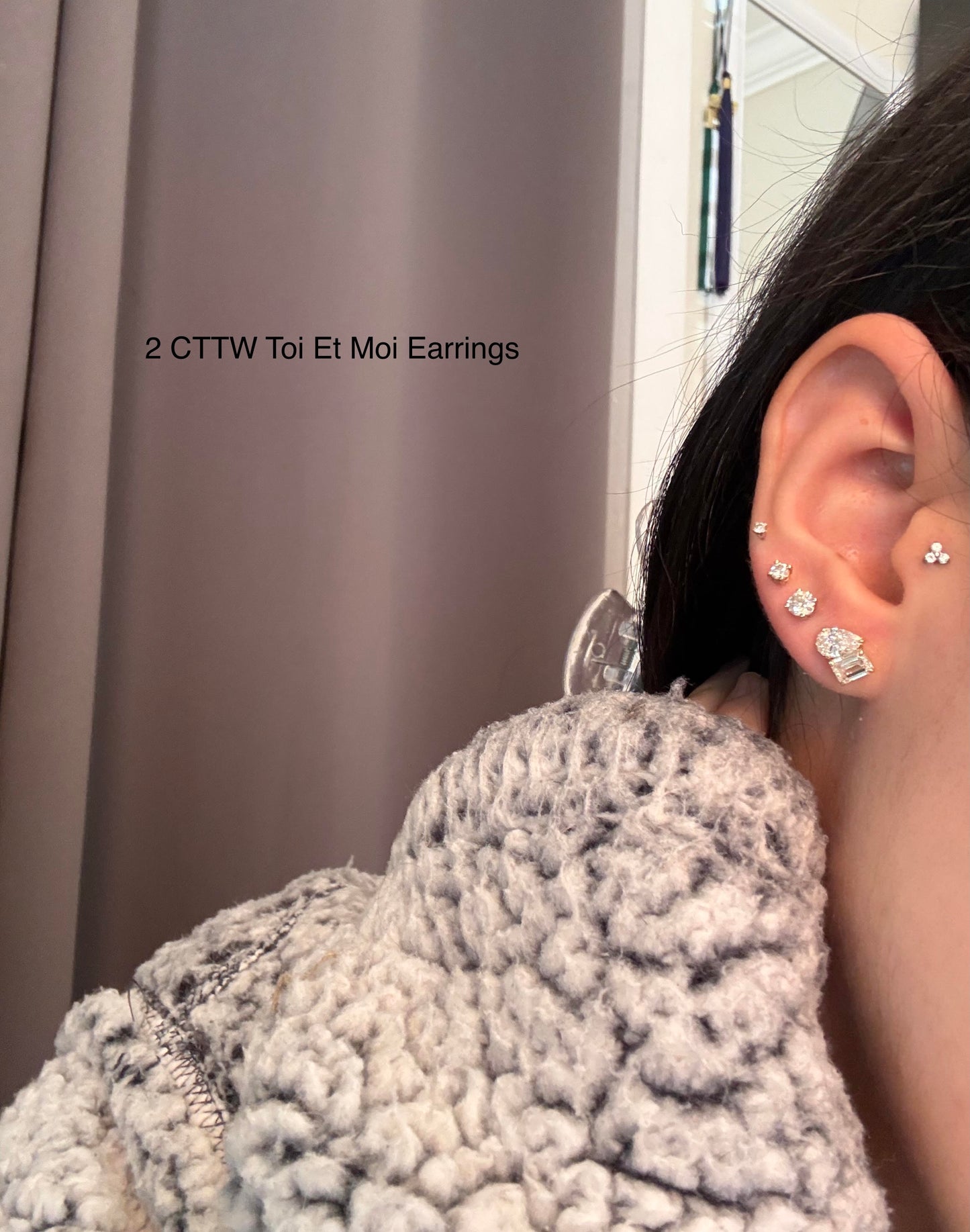 Toi Et Moi Lab Diamond Studs