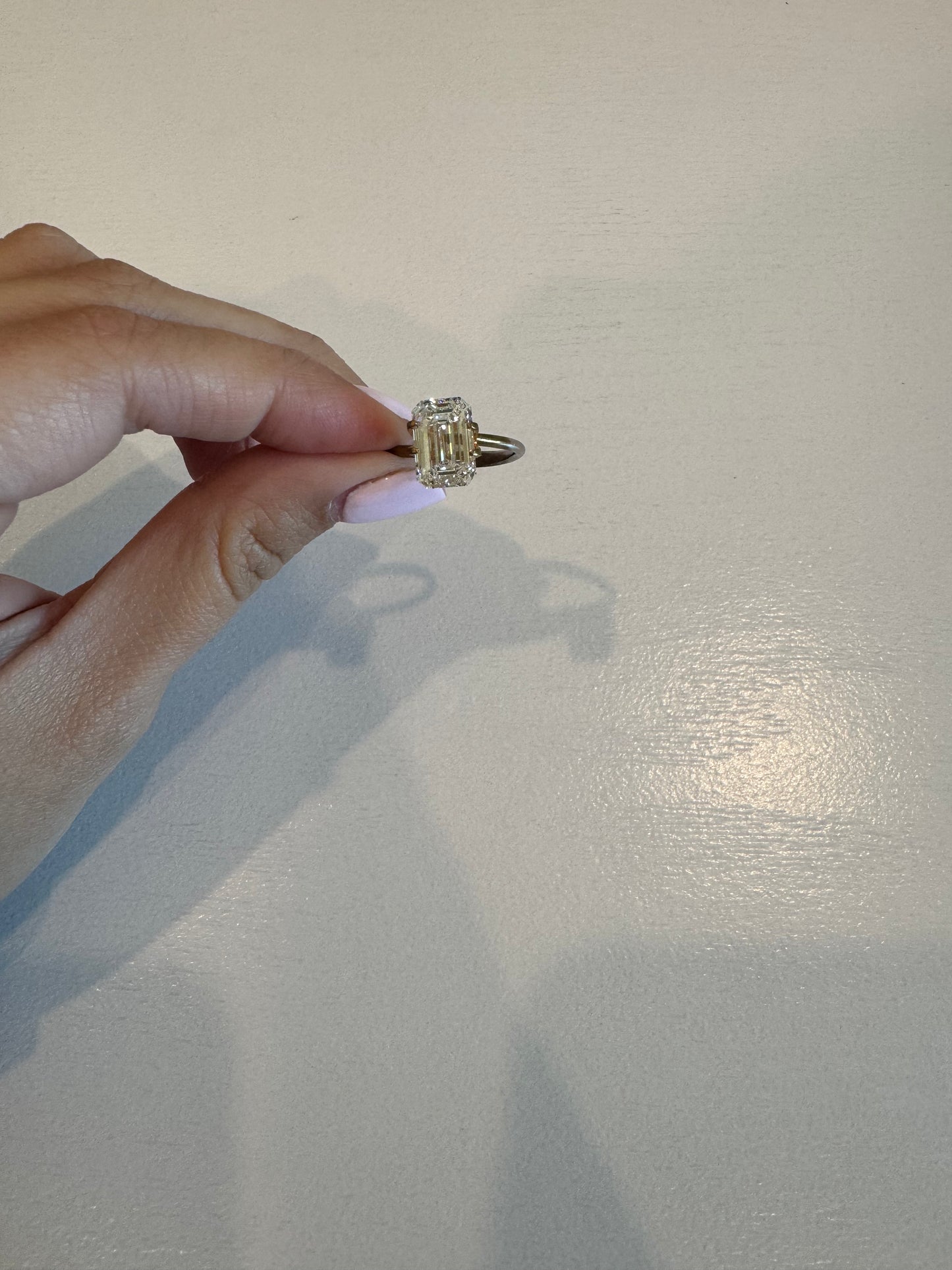 4.06 CT E VVS2 Emerald Lab Grown Diamond