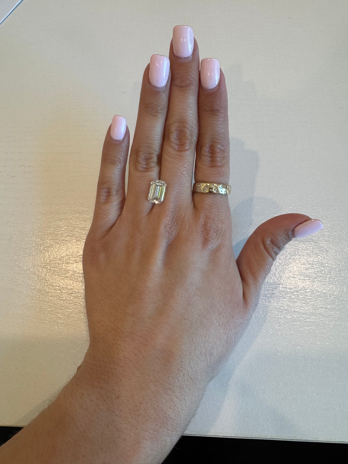4.06 CT E VVS2 Emerald Lab Grown Diamond
