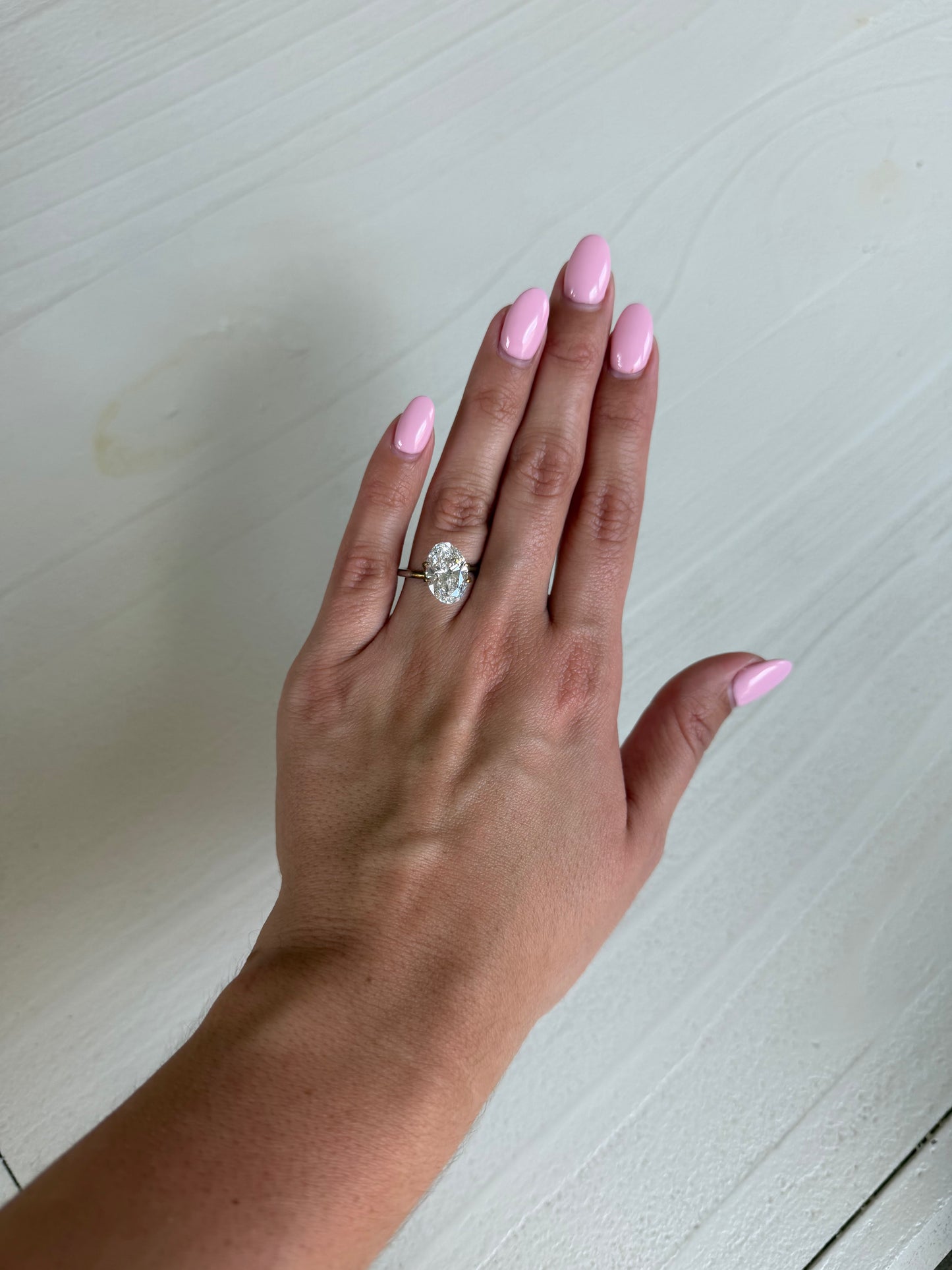 4.04 CT E VVS2 Oval Lab Grown Diamond