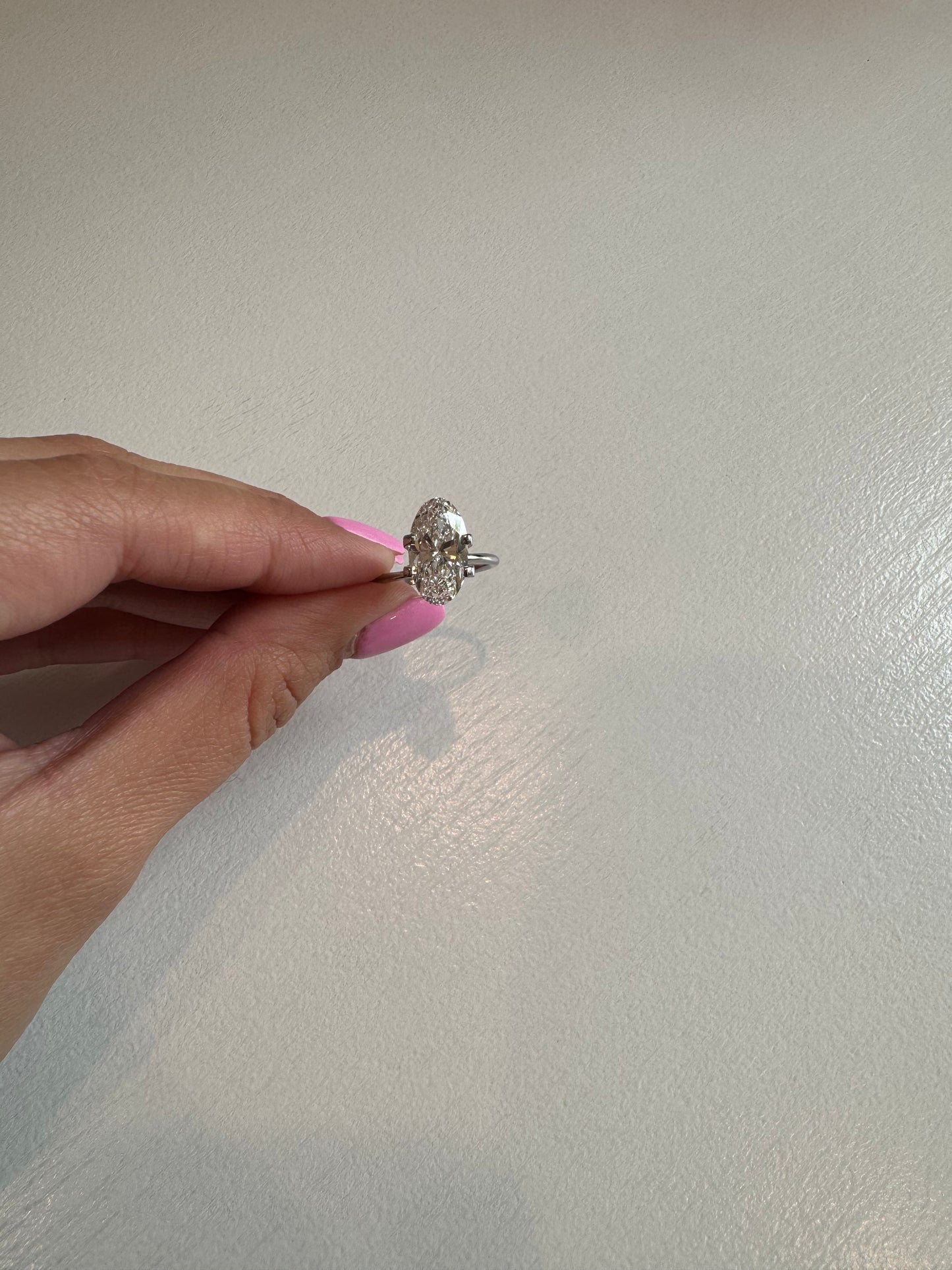 3.02 CT E VVS2 Moval Lab Grown Diamond