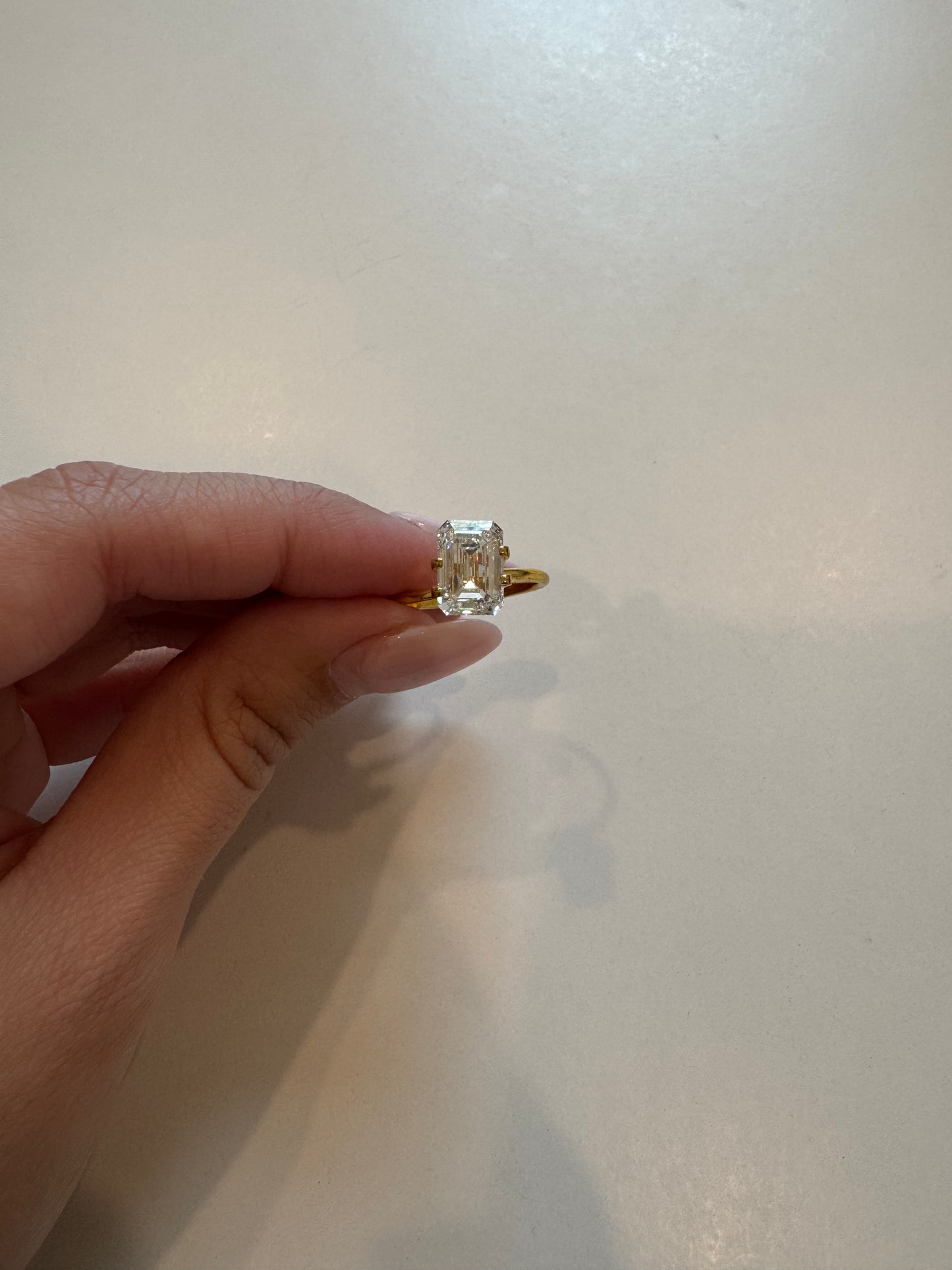 3.00 CT E VVS2 Emerald Lab Grown Diamond