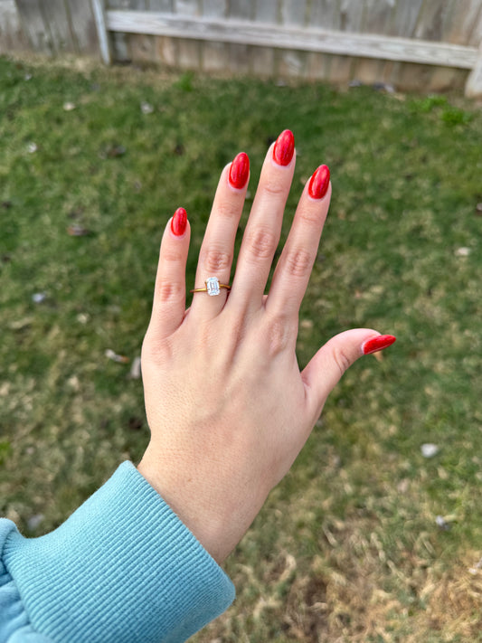 1.59 CT E VVS2 Emerald Cut Lab Grown Diamond