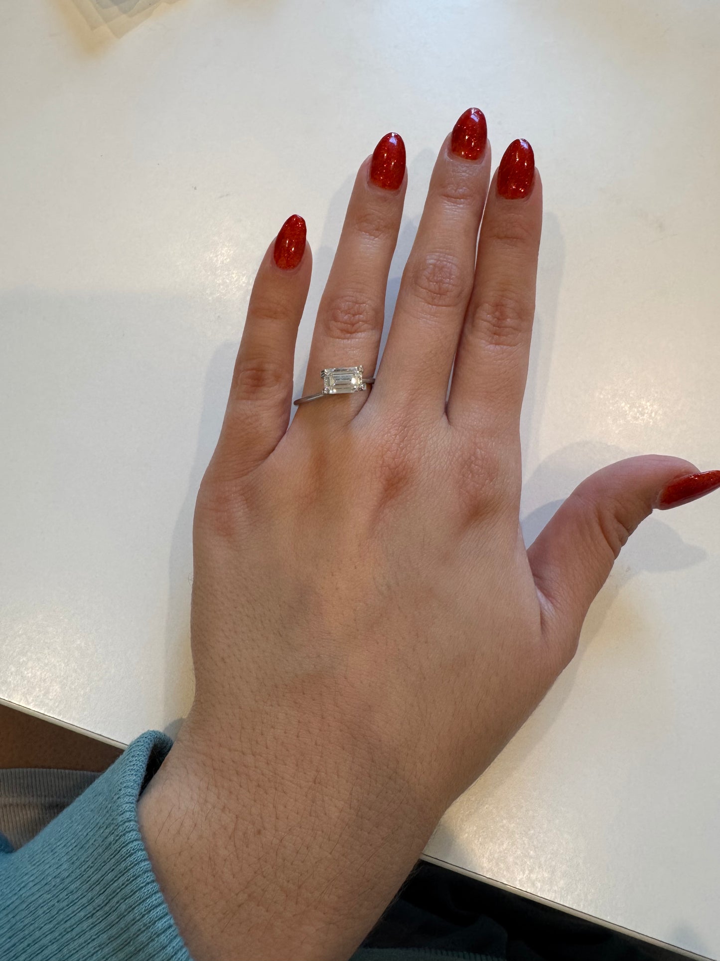 1.59 CT E VVS2 Emerald Cut Lab Grown Diamond