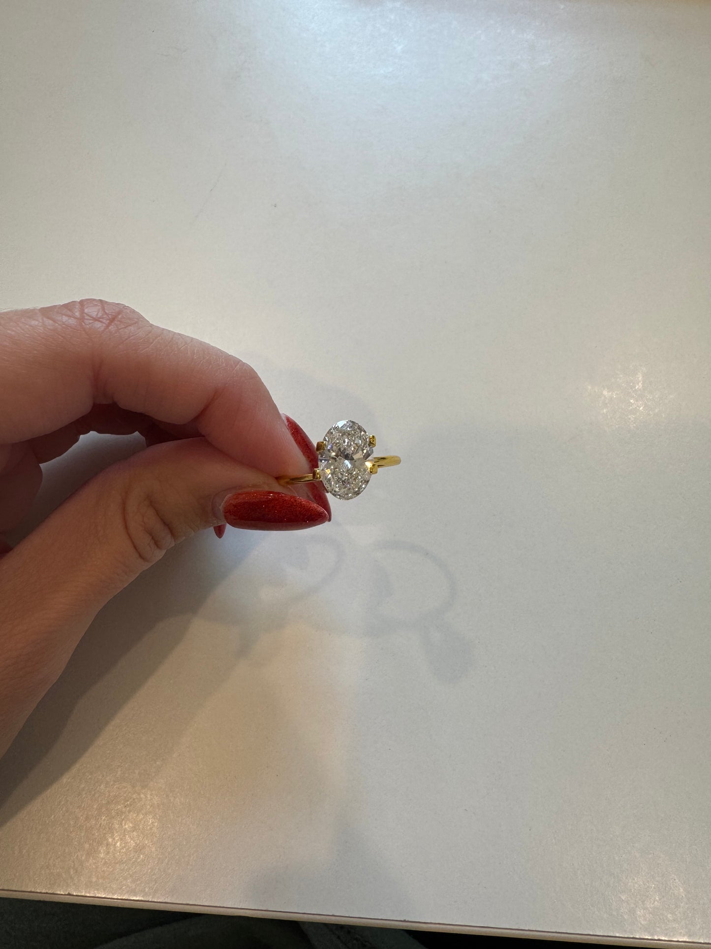 2.58 CT E VVS2 Oval Lab Grown Diamond