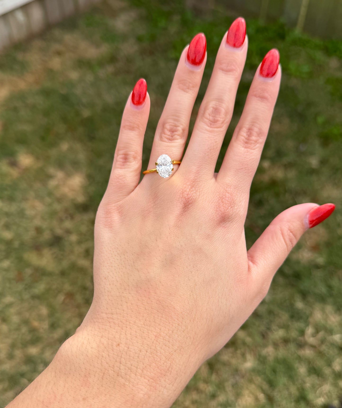 2.58 CT E VVS2 Oval Lab Grown Diamond