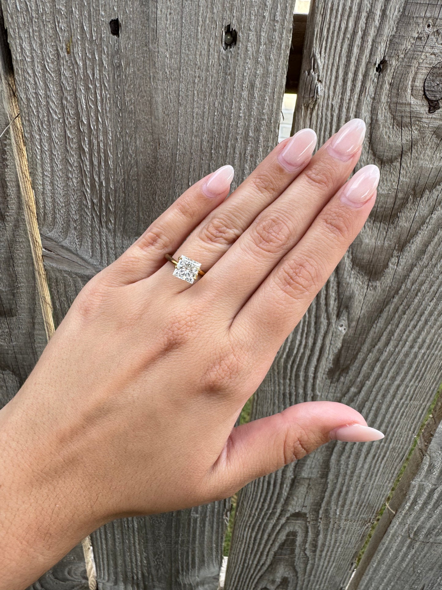 2.48 CT F VVS2 Princess Cut Lab Grown Diamond