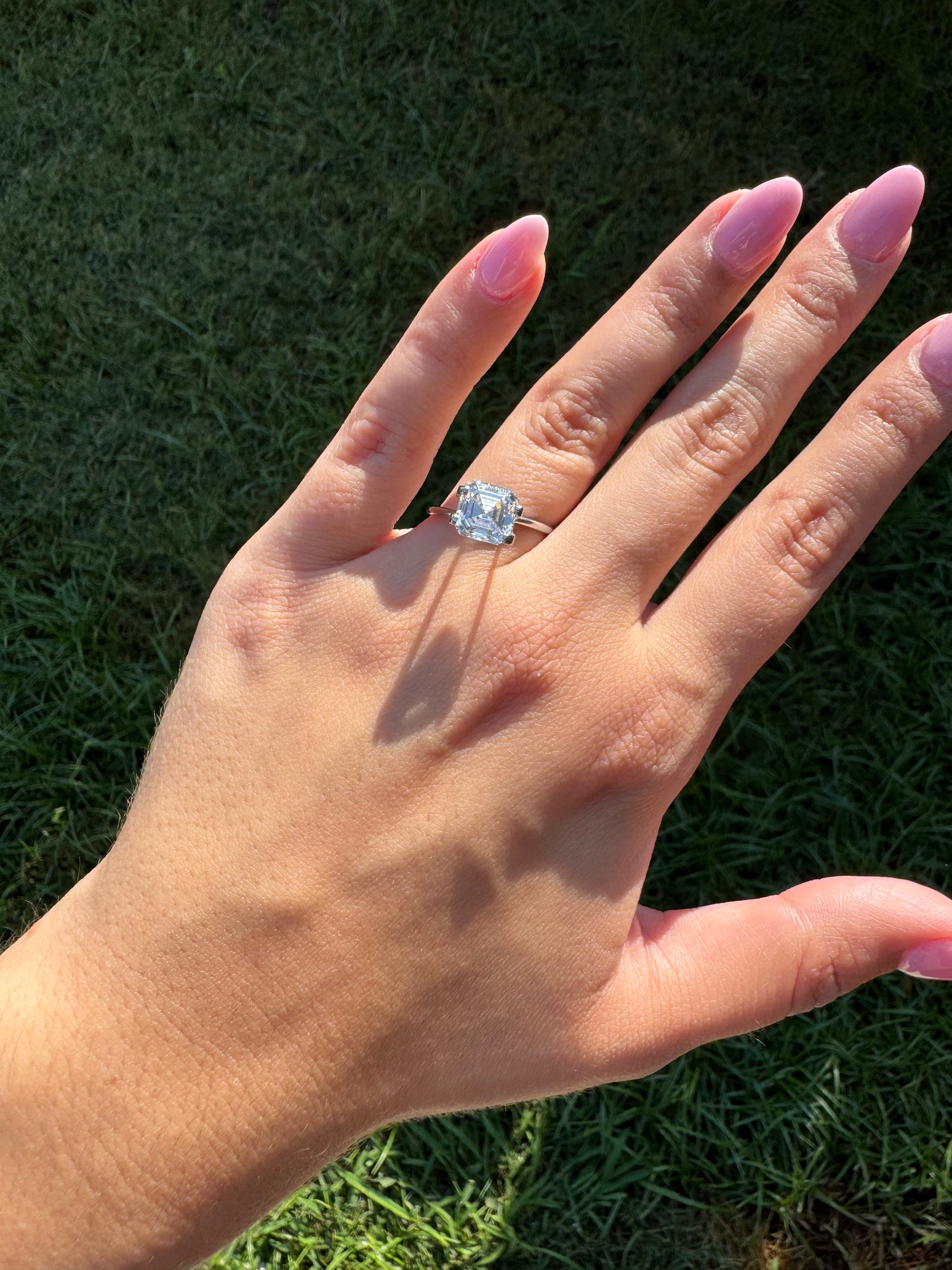 2.60 CT E VVS2 Asscher Cut Lab Grown Diamond