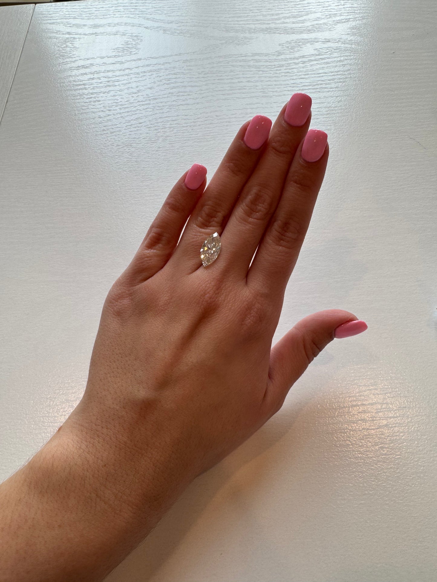 3.54 CT E VVS2 Marquise Lab Grown Diamond