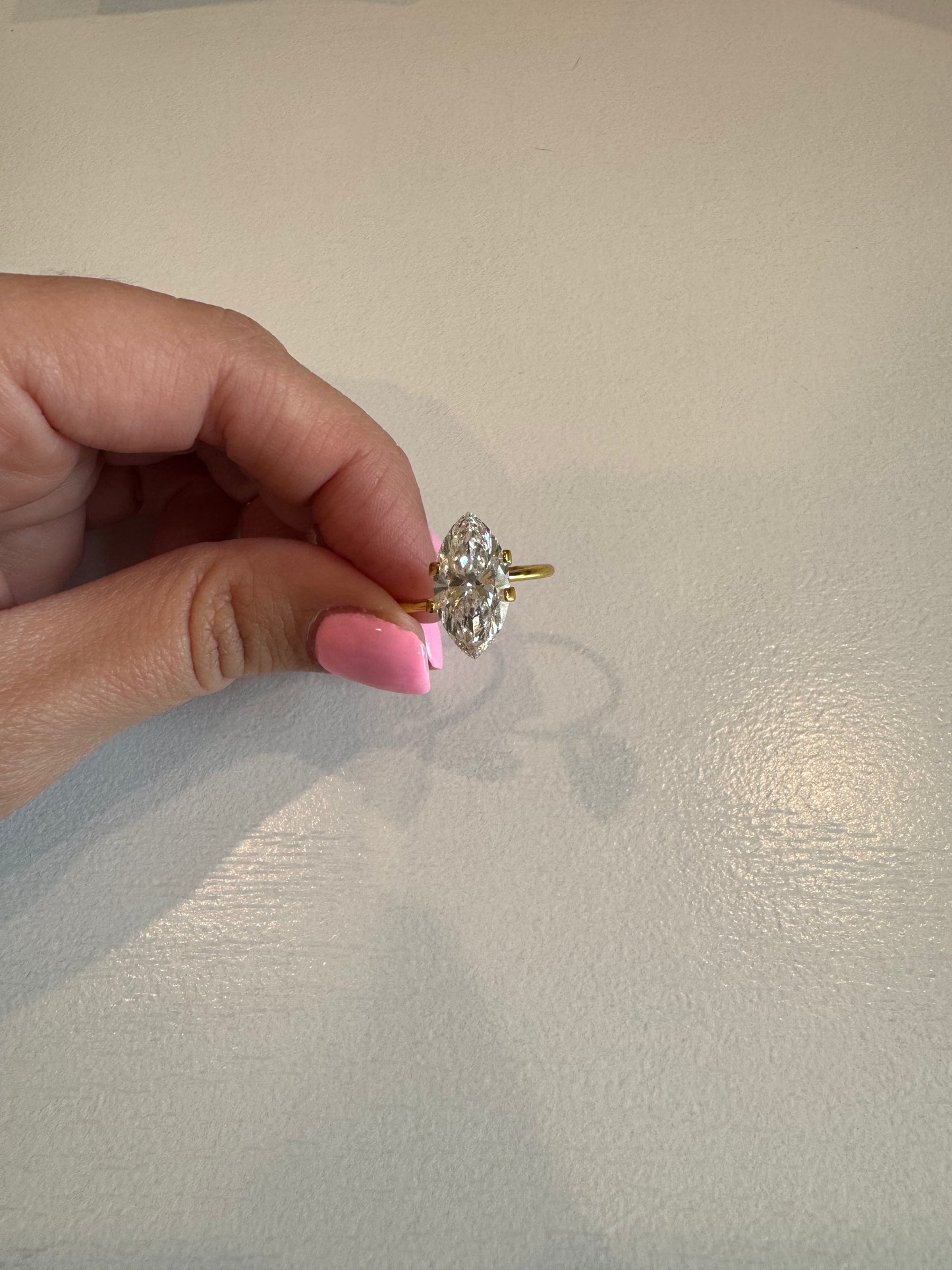 3.54 CT E VVS2 Marquise Lab Grown Diamond