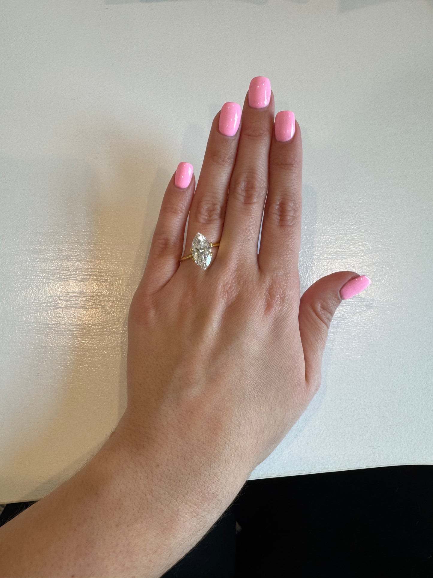 3.54 CT E VVS2 Marquise Lab Grown Diamond