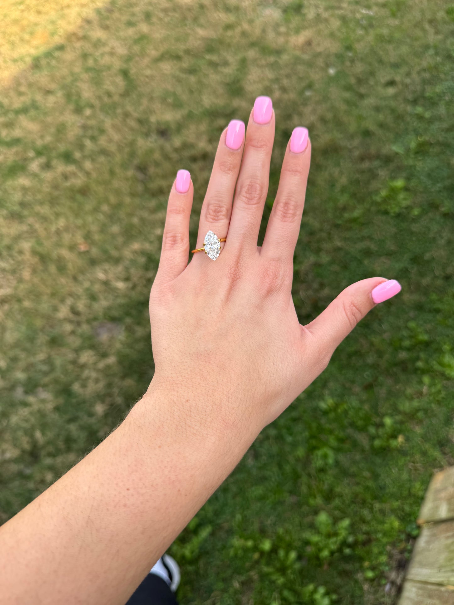 3.54 CT E VVS2 Marquise Lab Grown Diamond