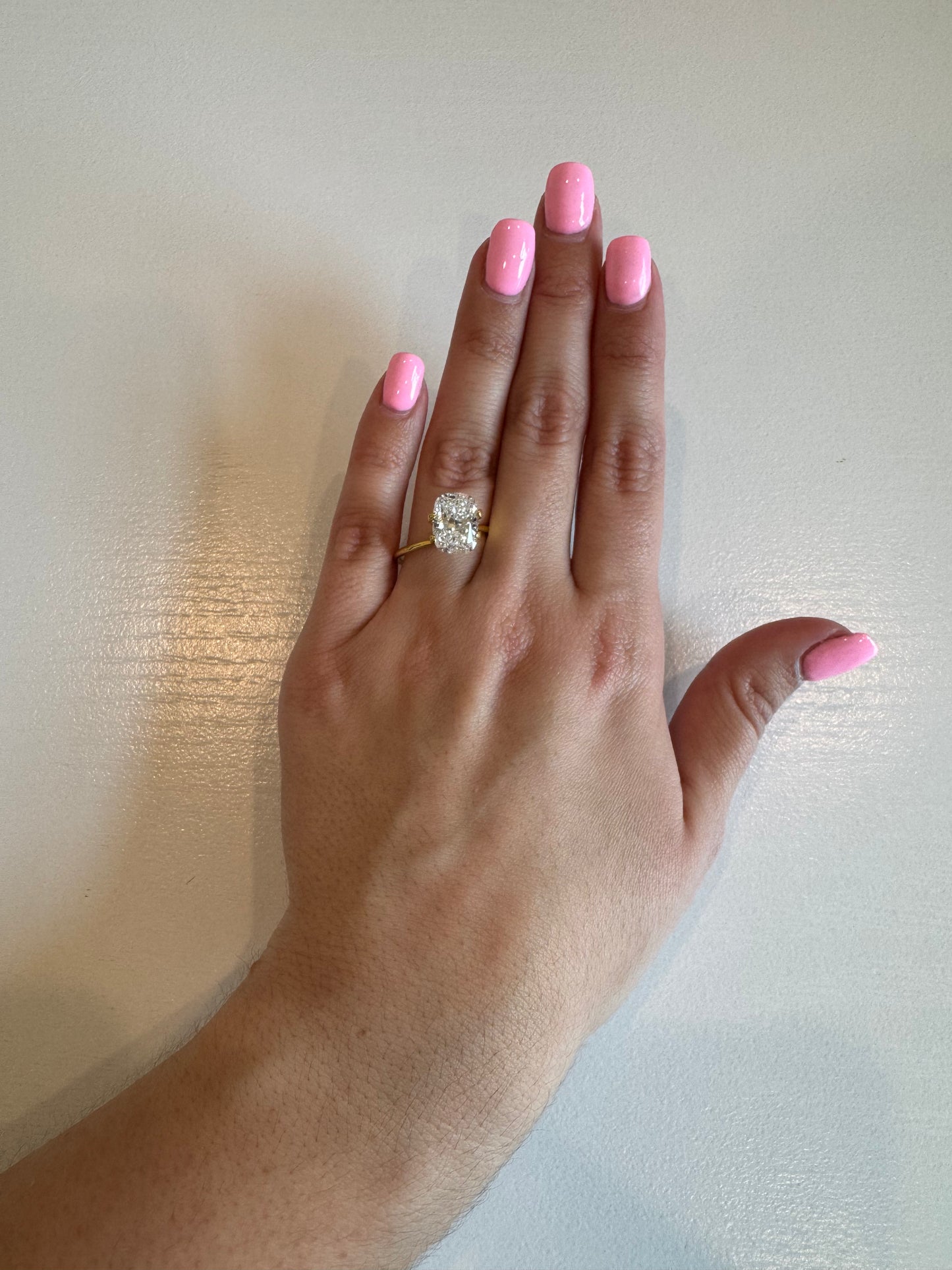 4.05 CT E VVS2 Elongated Cushion Lab Grown Diamond