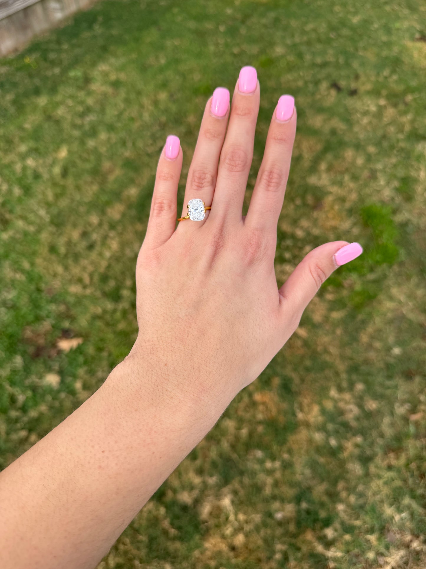 4.05 CT E VVS2 Elongated Cushion Lab Grown Diamond