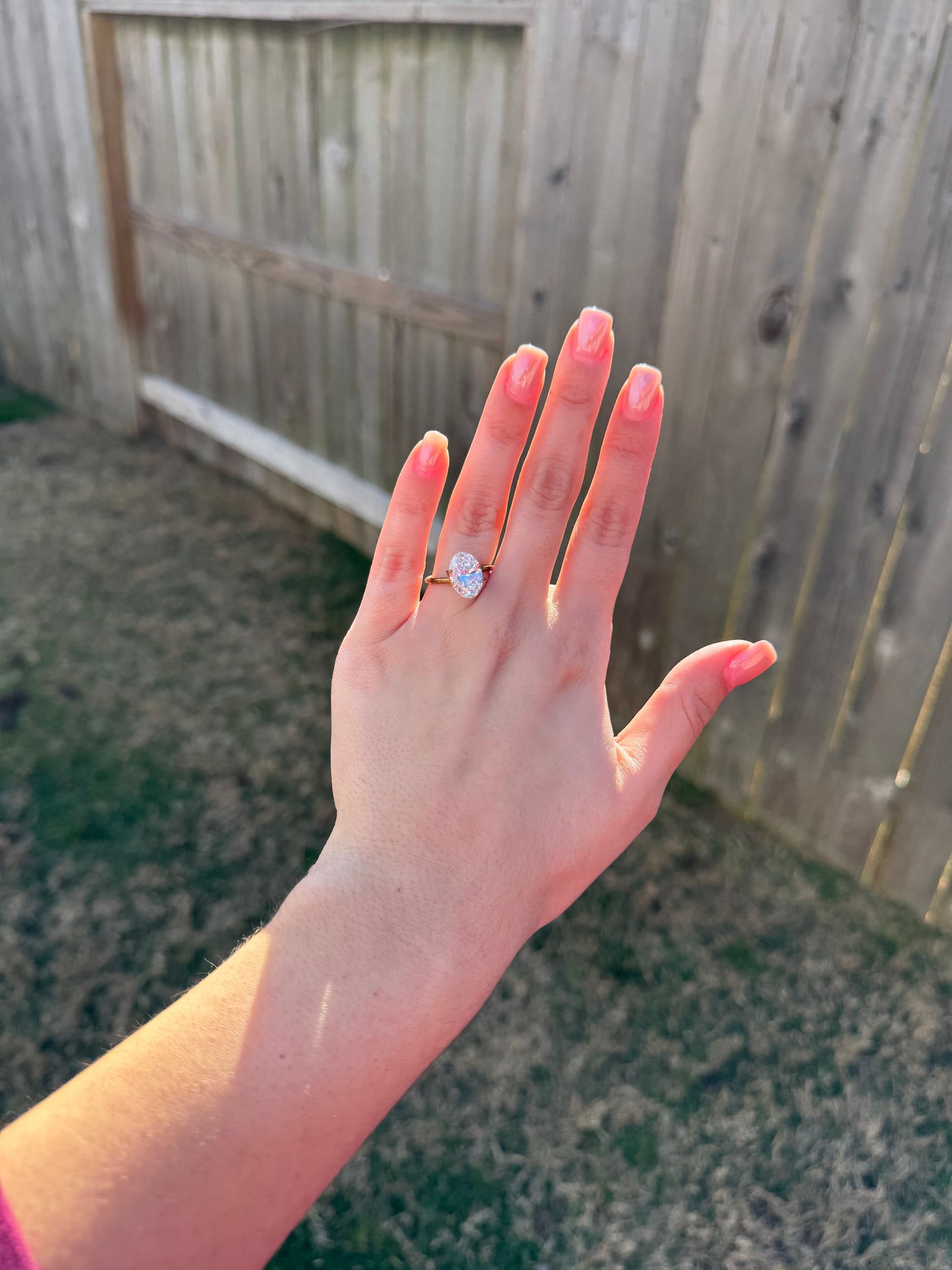 3.69 CT F VVS2 Oval Lab Grown Diamond