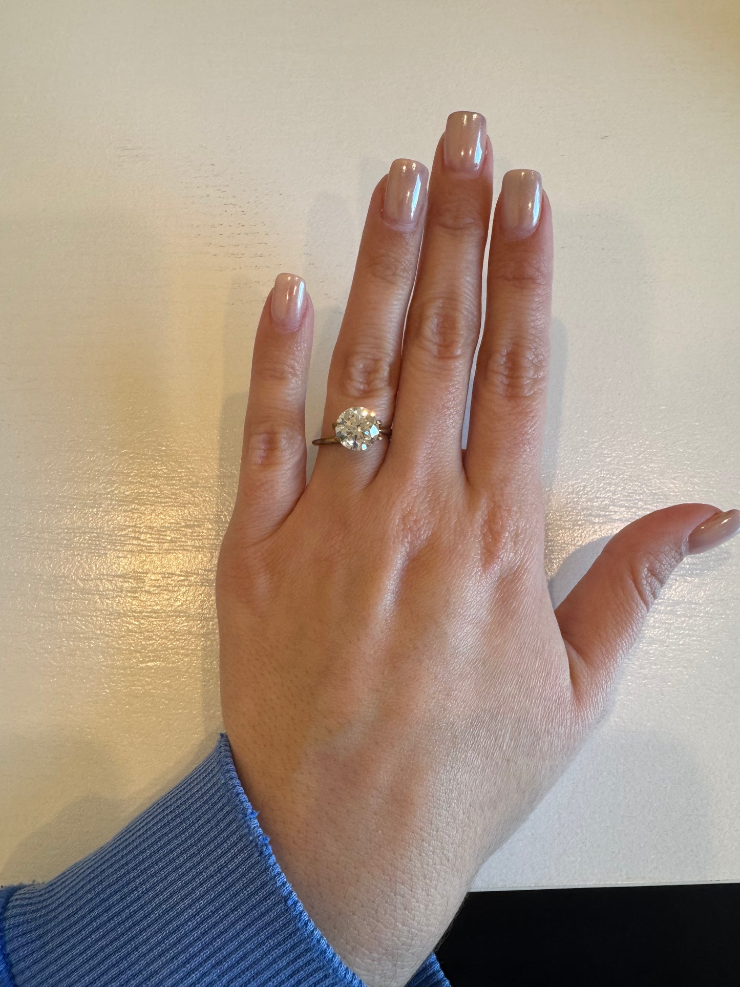 3.04 CT E VVS2 Round Lab Grown Diamond