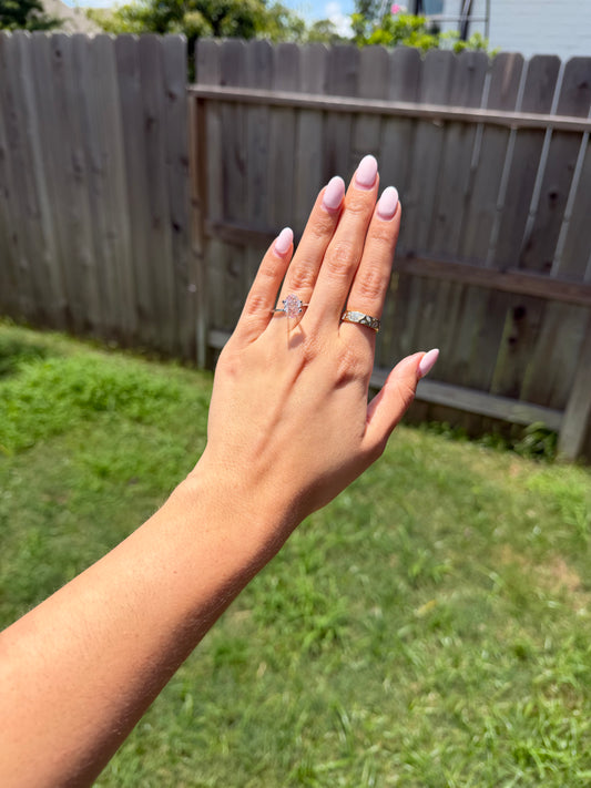 2.76 CT Fancy Vivid Pink Oval Lab Grown Diamond