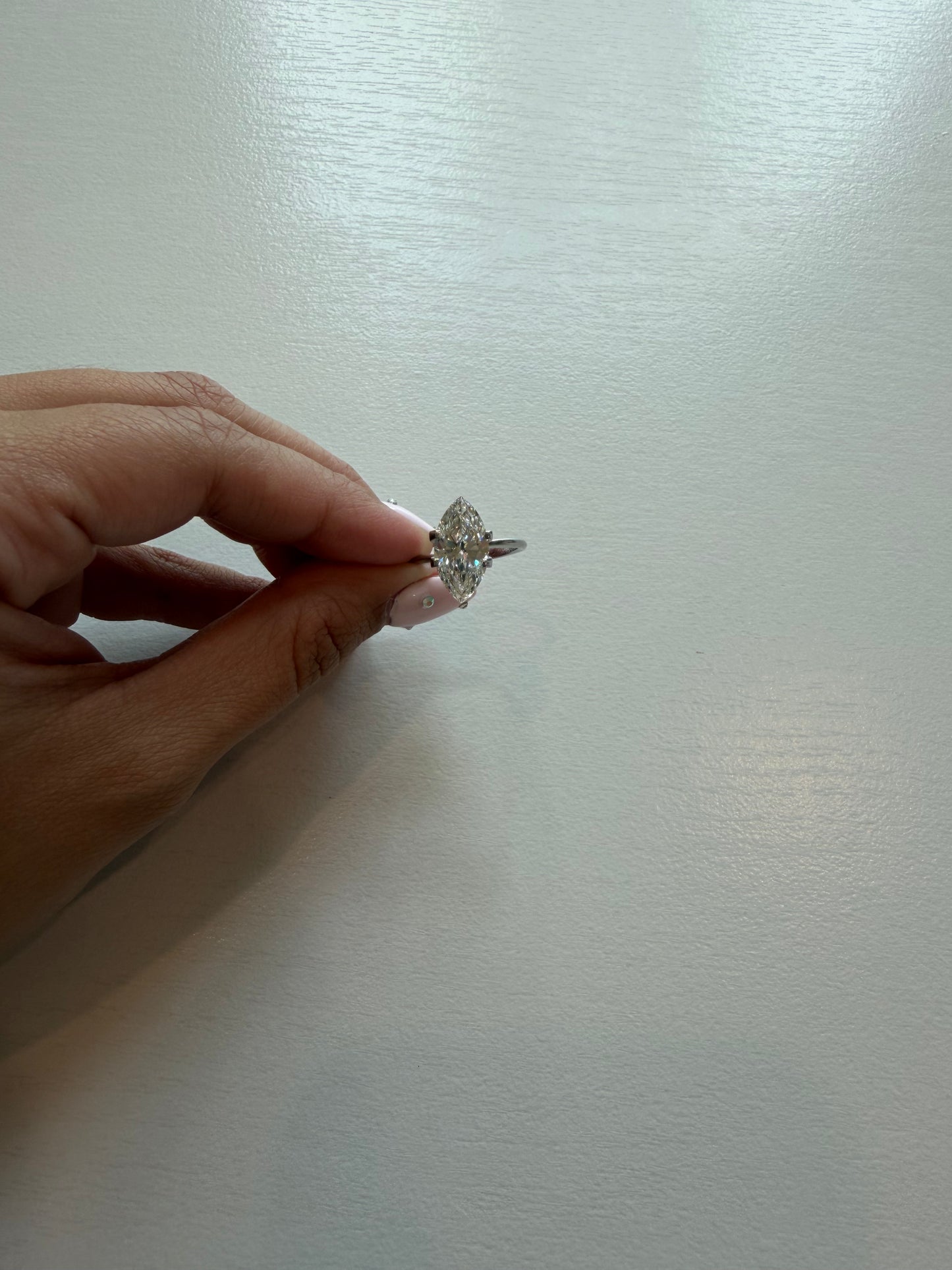 3.55 CT E VVS2 Marquise Lab Grown Diamond