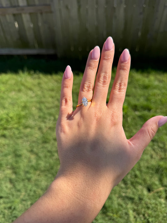 1.55 CT D VS1 Marquise Lab Grown Diamond