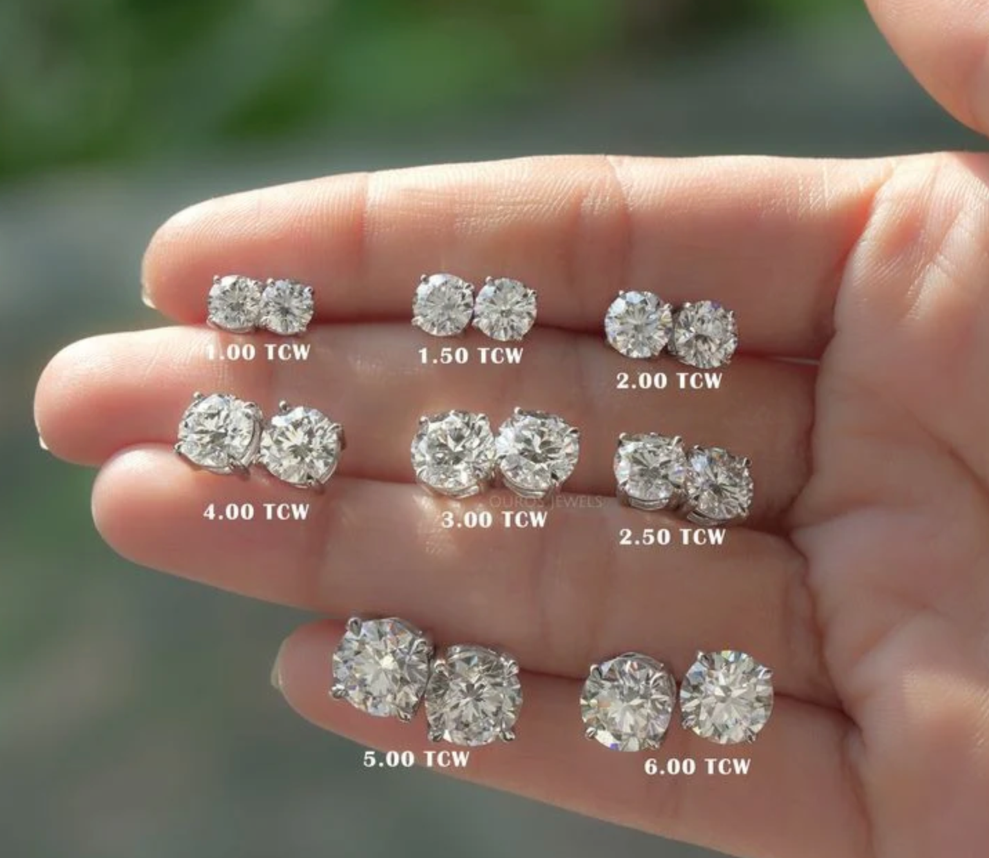 Round Cut Lab Diamond Studs