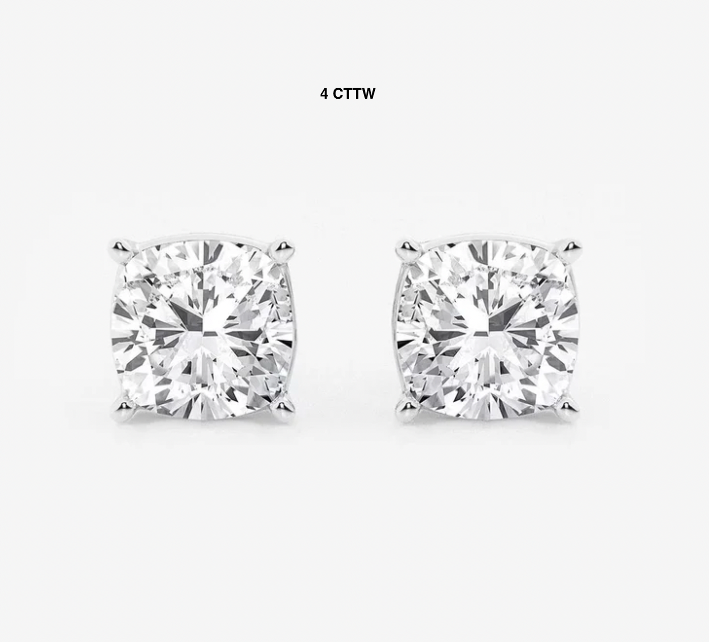 Cushion Cut Lab Diamond Studs