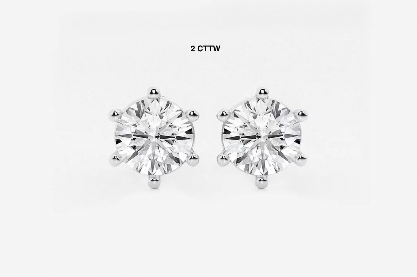 Round Cut Lab Diamond Studs