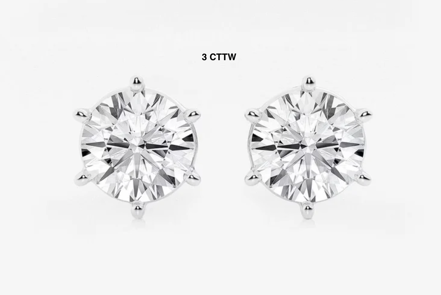 Round Cut Lab Diamond Studs