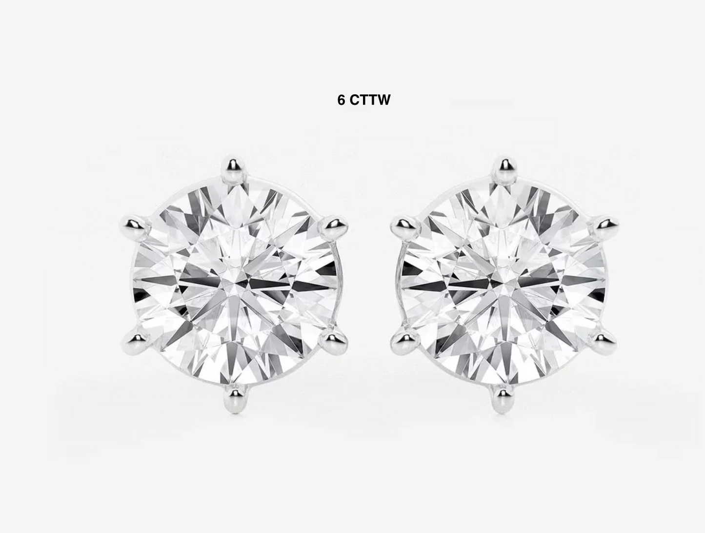 Round Cut Lab Diamond Studs