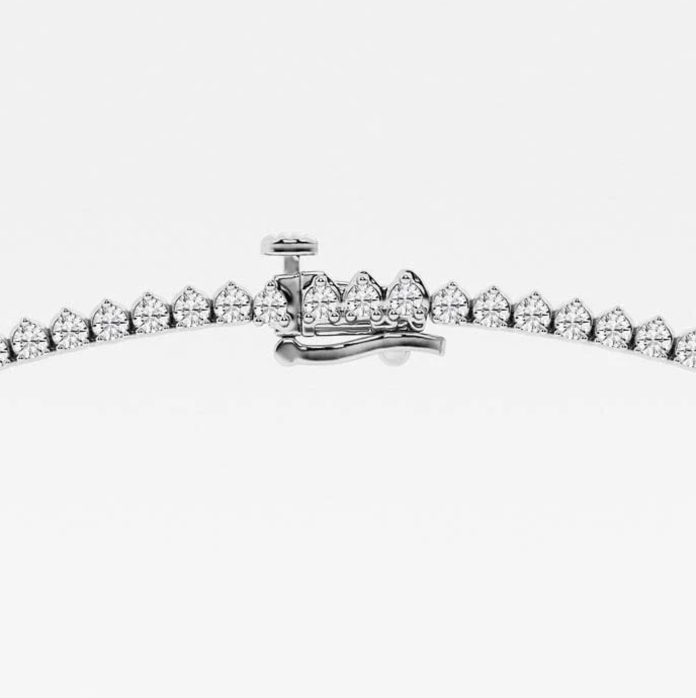 10 CTTW Round Lab Diamond Graduated Riviera Tennis Necklace