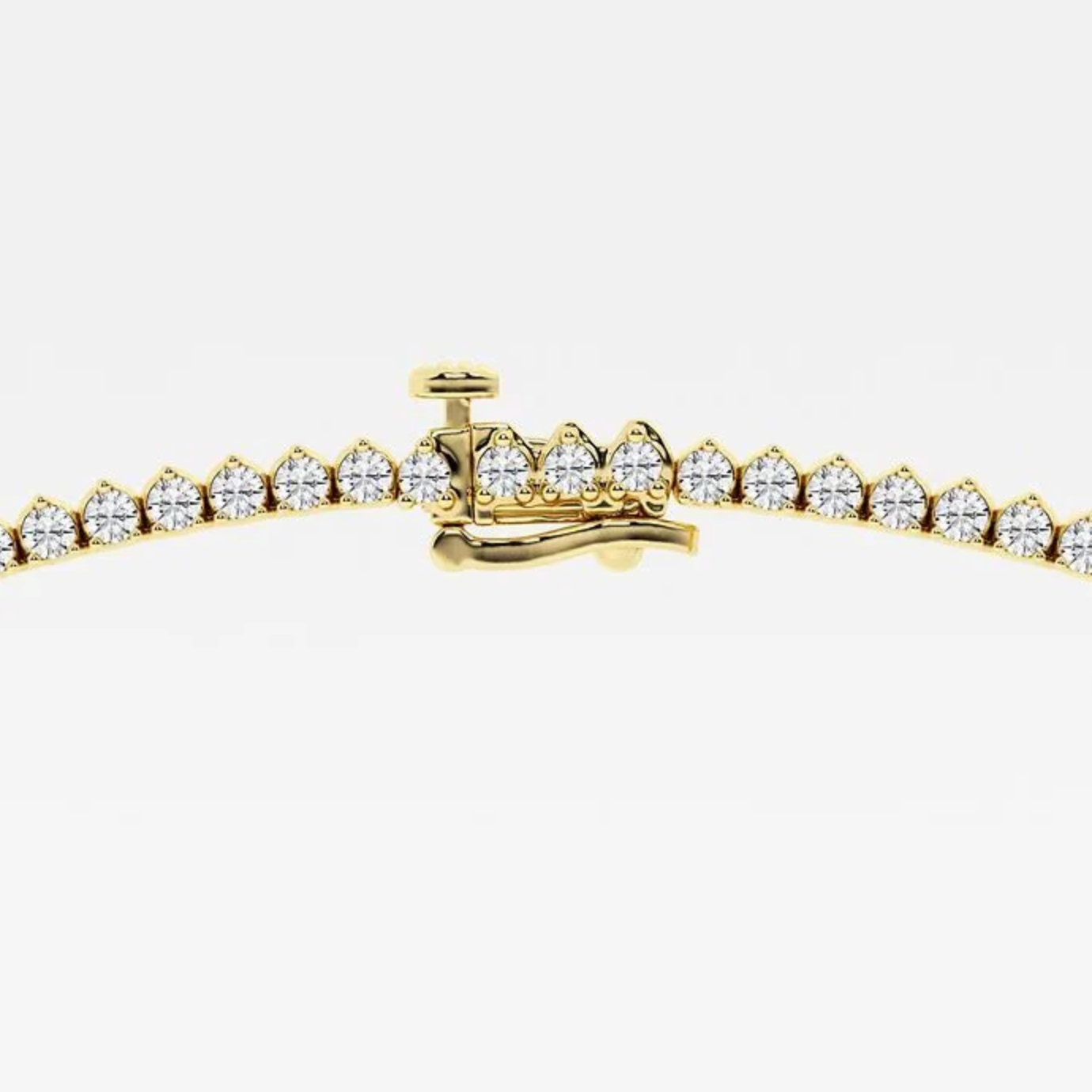 10 CTTW Round Lab Diamond Graduated Riviera Tennis Necklace