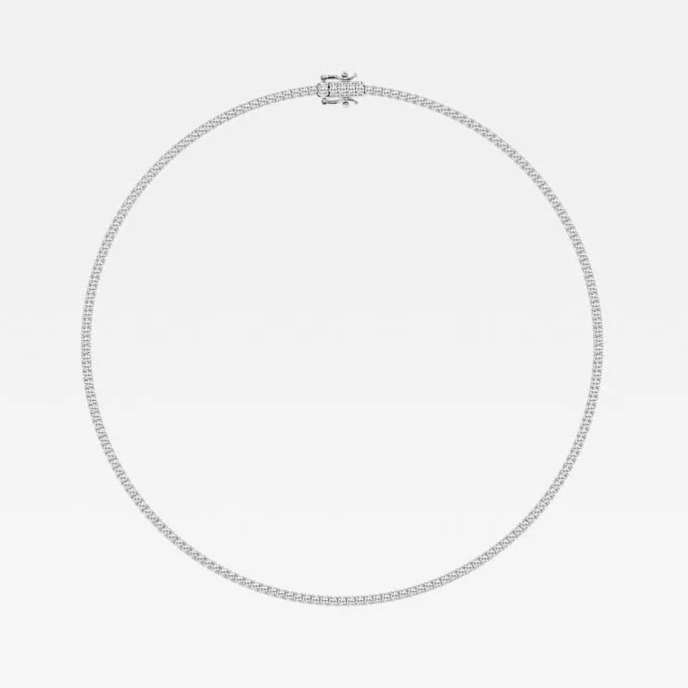 7.50 Ct Round Lab Grown Diamond Four Prong Tennis Necklace