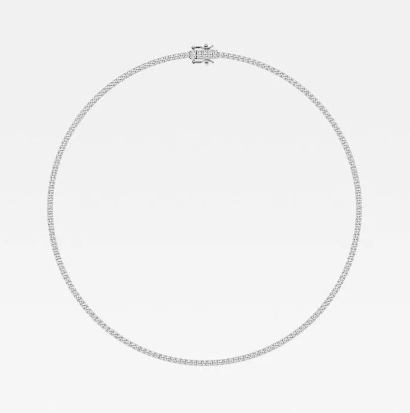 10.50 Ct Round Lab Grown Diamond Four Prong Tennis Necklace