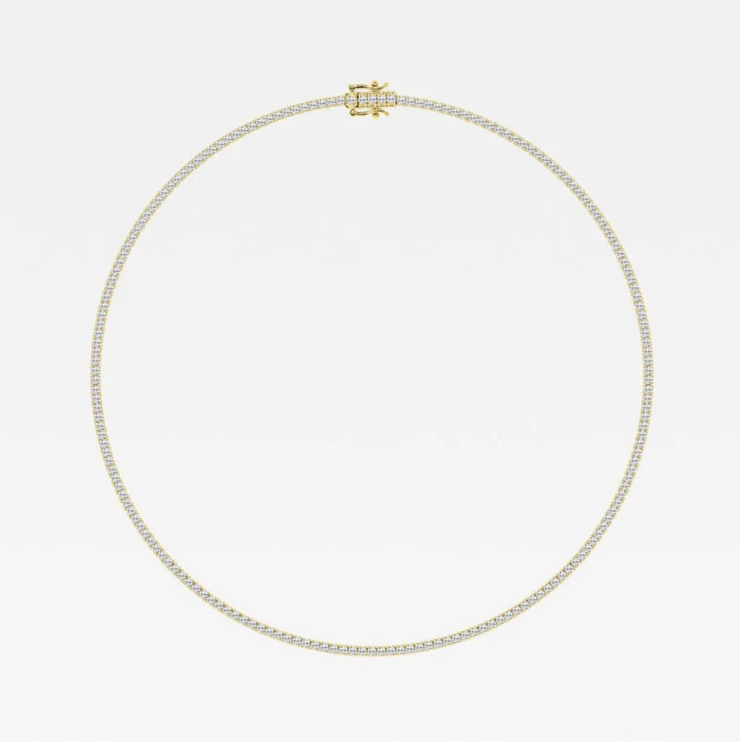 10.50 Ct Round Lab Grown Diamond Four Prong Tennis Necklace