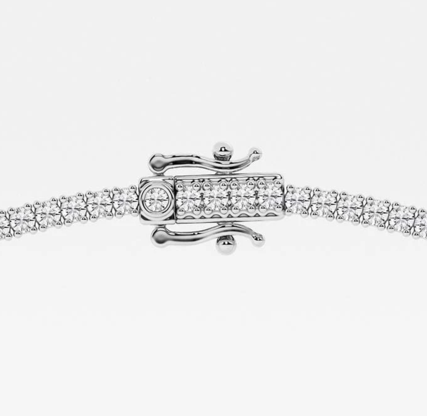 12.50 Ct Round Lab Grown Diamond Four Prong Tennis Necklace