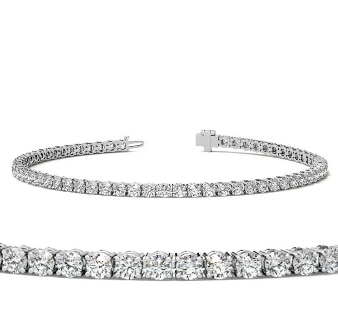 4.90 Ct 4 Prong Classic Tennis Bracelet