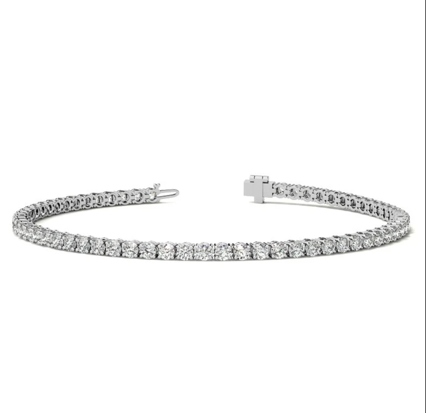 5.55 Ct 4 Prong Classic Tennis Bracelet