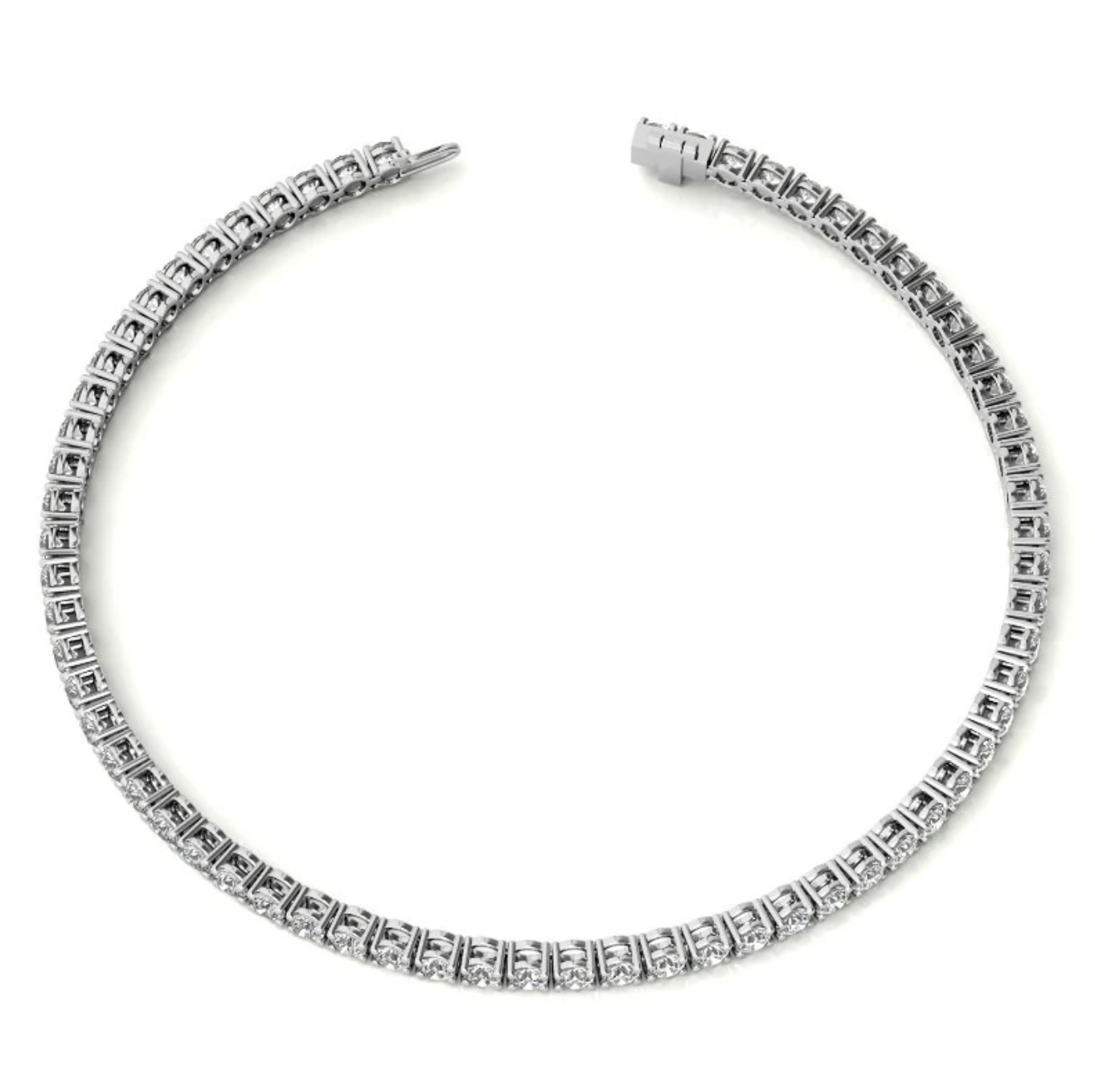 5.55 Ct 4 Prong Classic Tennis Bracelet