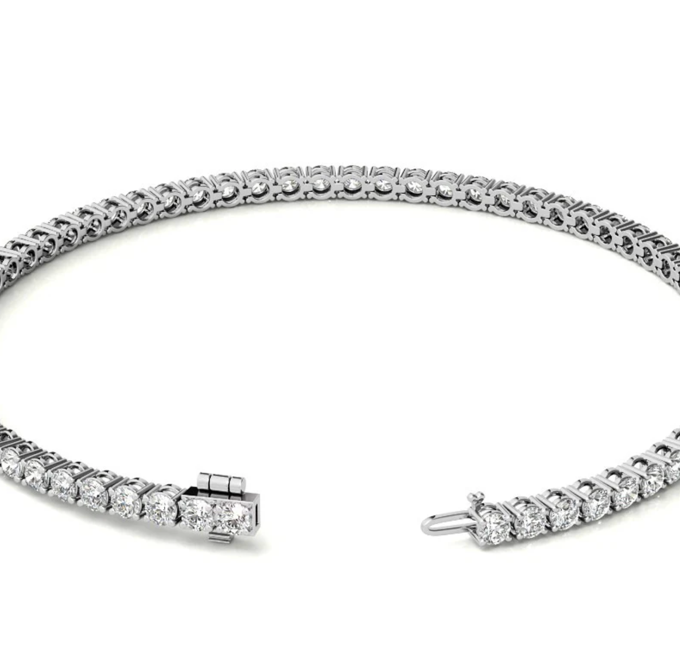 5.55 Ct 4 Prong Classic Tennis Bracelet