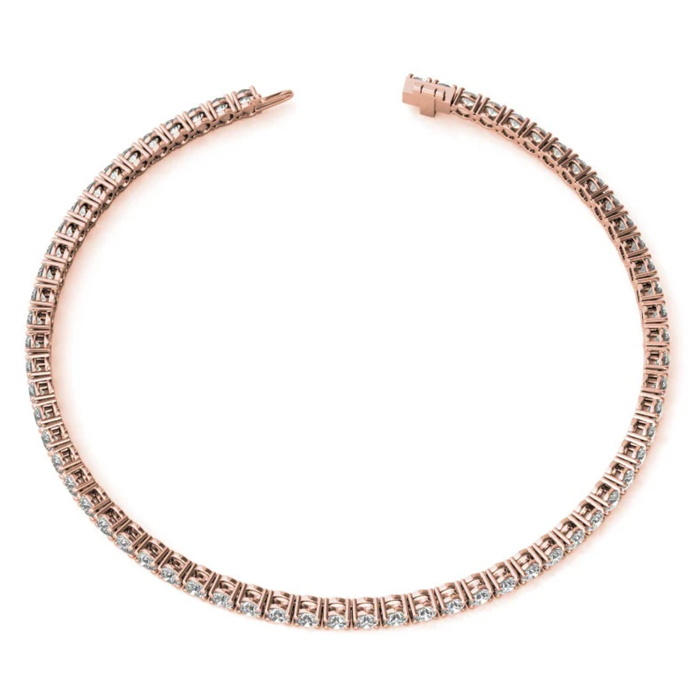 5.55 Ct 4 Prong Classic Tennis Bracelet