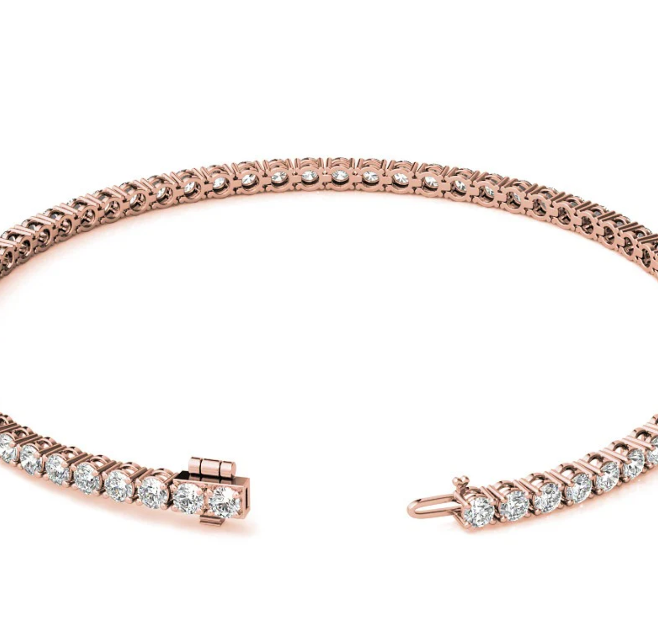 5.55 Ct 4 Prong Classic Tennis Bracelet