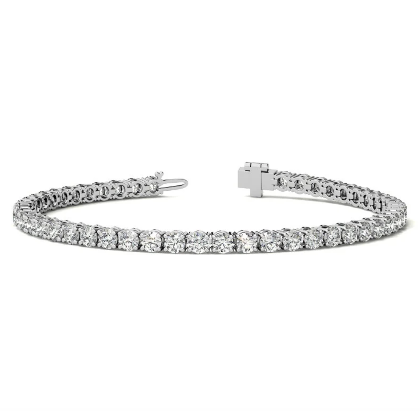 6.70 Ct 4 Prong Classic Tennis Bracelet