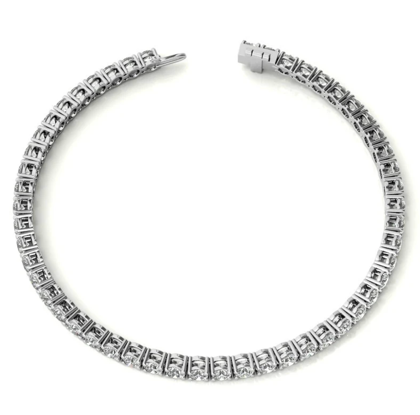 6.70 Ct 4 Prong Classic Tennis Bracelet