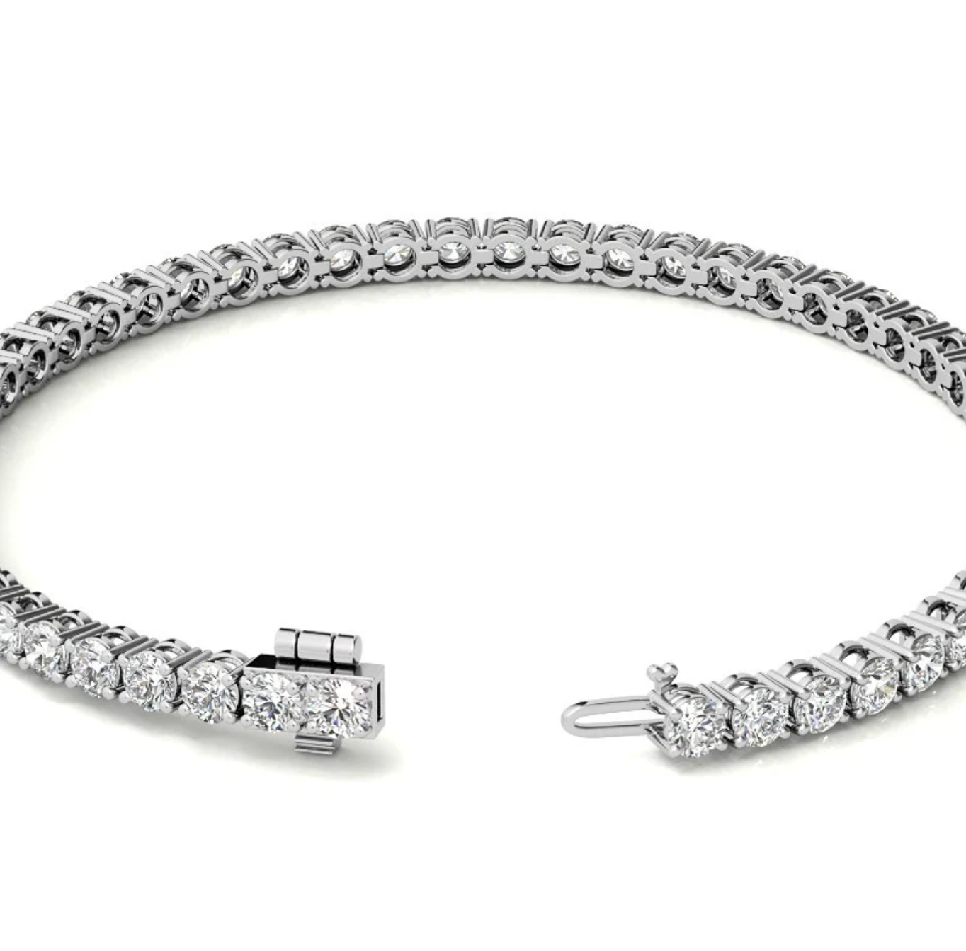 6.70 Ct 4 Prong Classic Tennis Bracelet