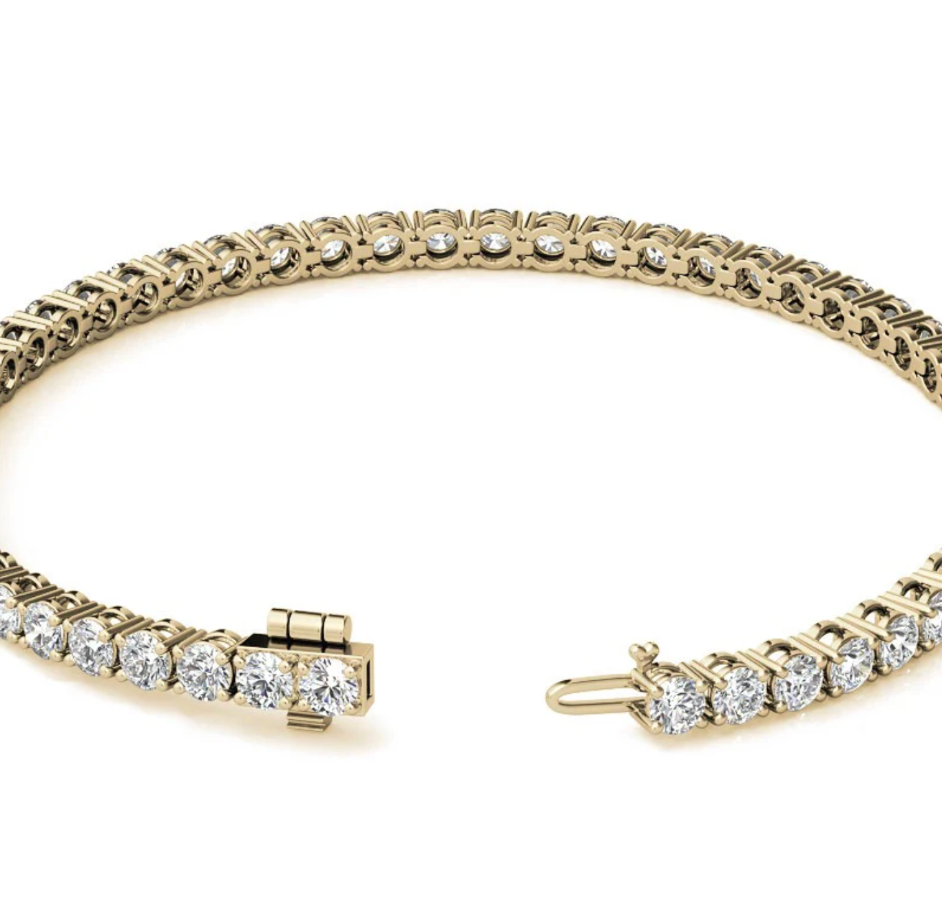 6.70 Ct 4 Prong Classic Tennis Bracelet