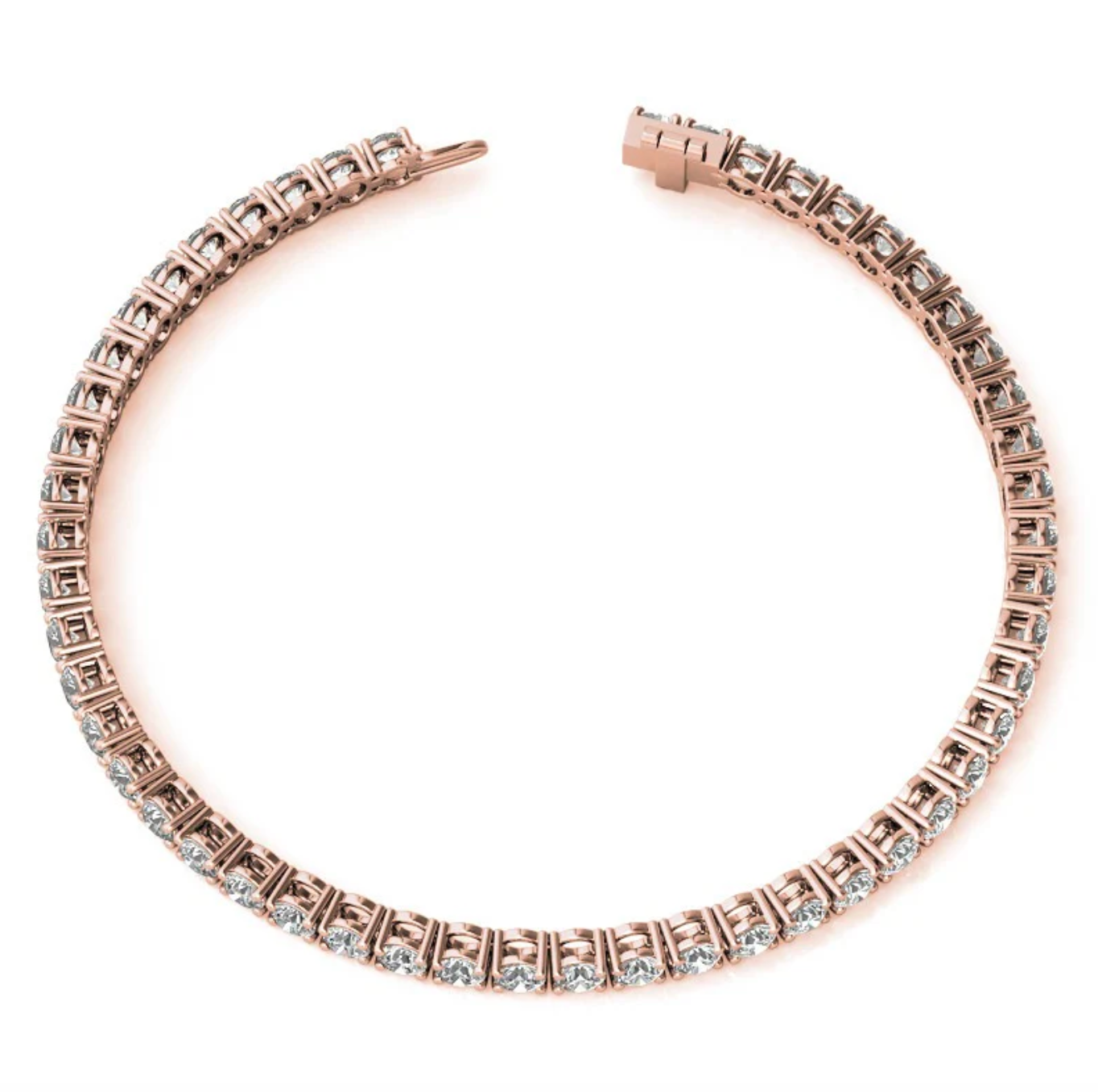 6.70 Ct 4 Prong Classic Tennis Bracelet