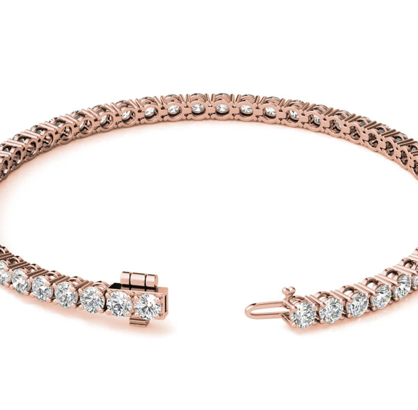 6.70 Ct 4 Prong Classic Tennis Bracelet